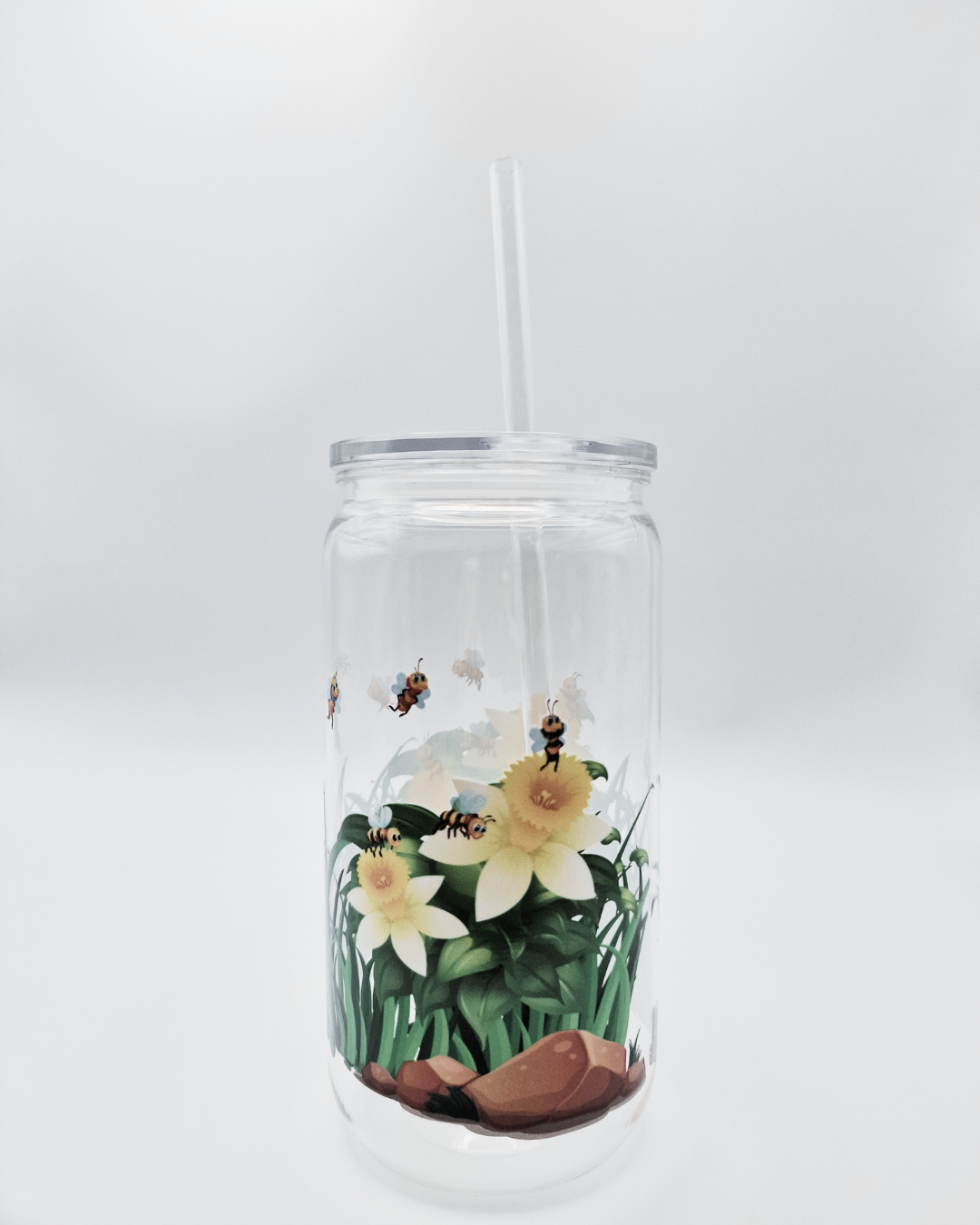 Bees in Daffodils - Plastic Libby Cup