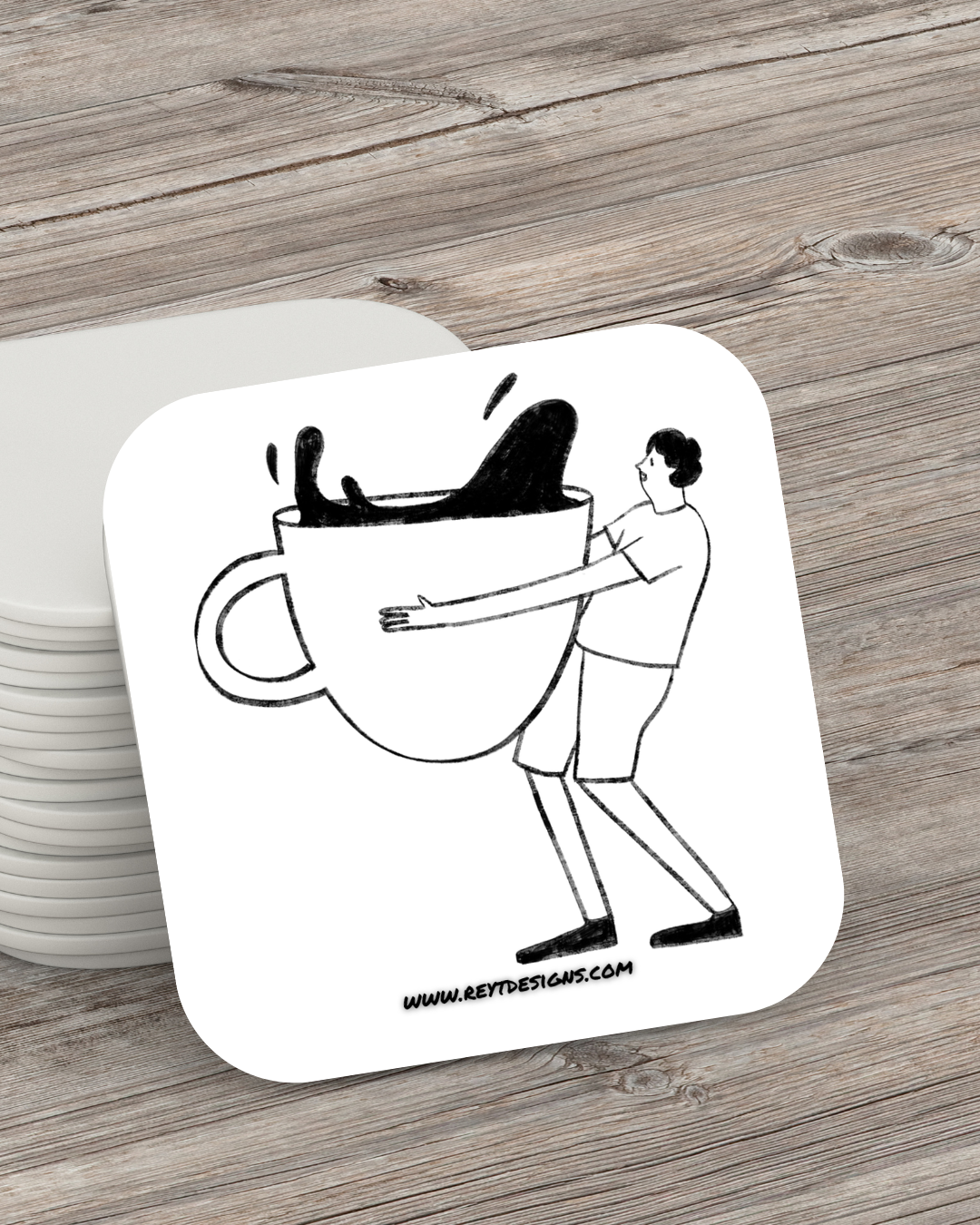 Coffee Cup - Square Coaster