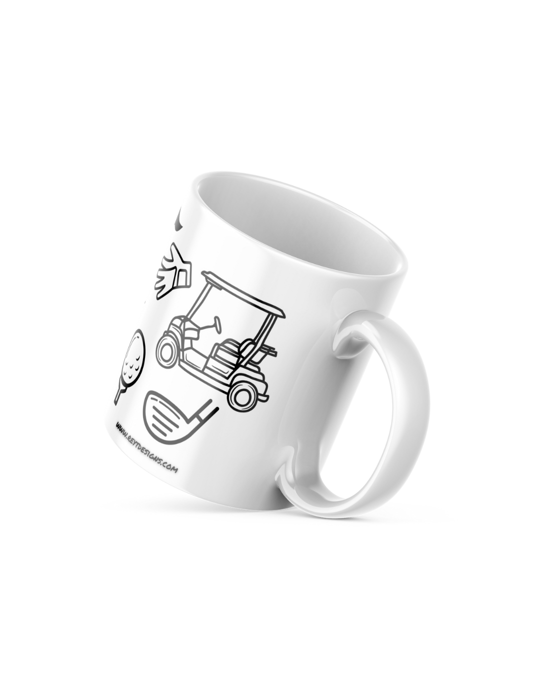 Golfing Doodle - Ceramic Mug