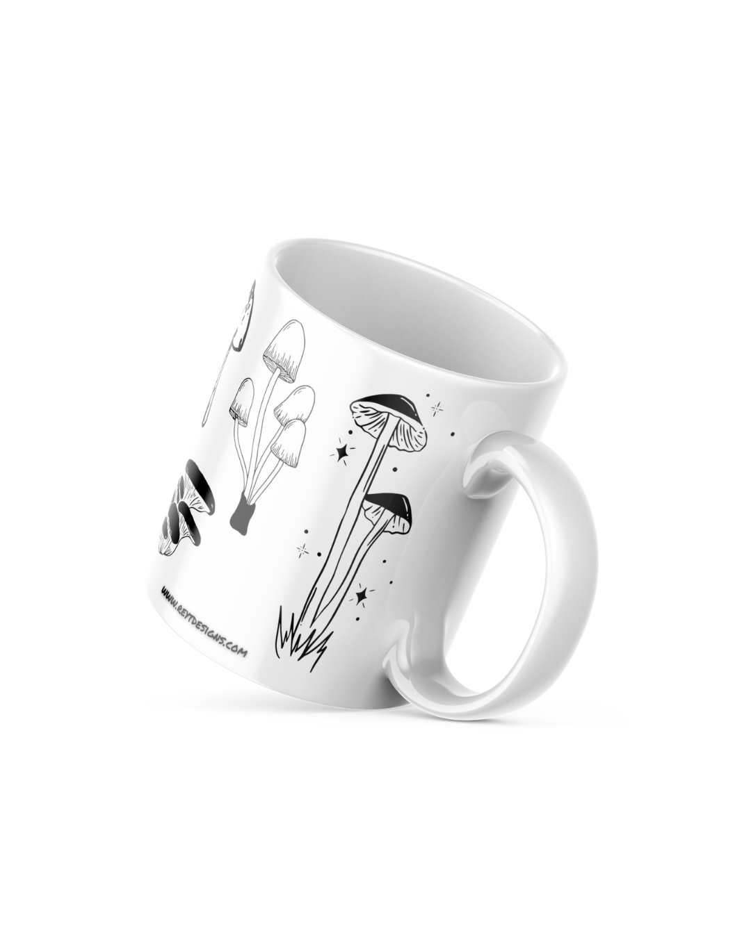 Mushrooms Doodle - Ceramic Mug