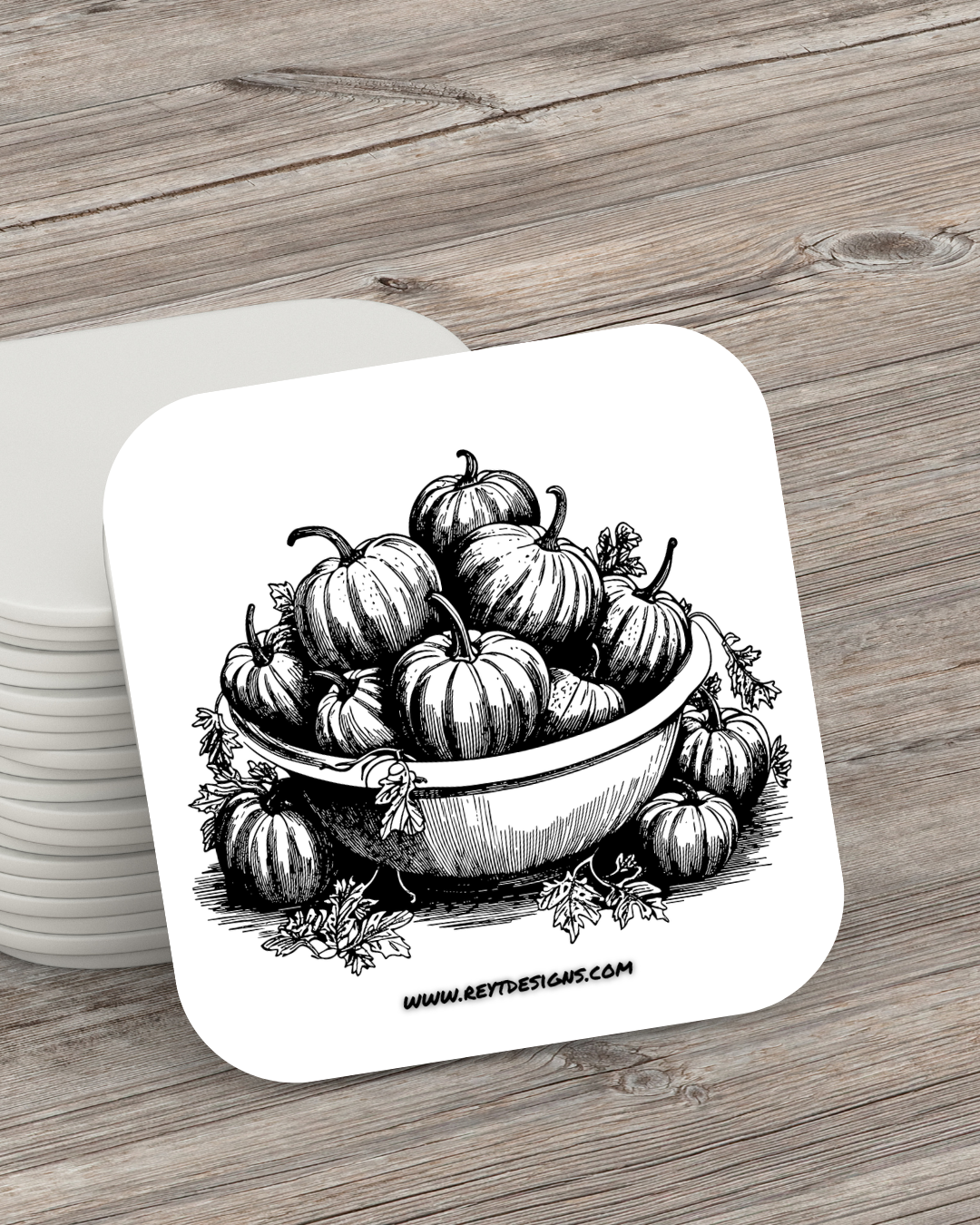 Pumpkins - Square Coaster