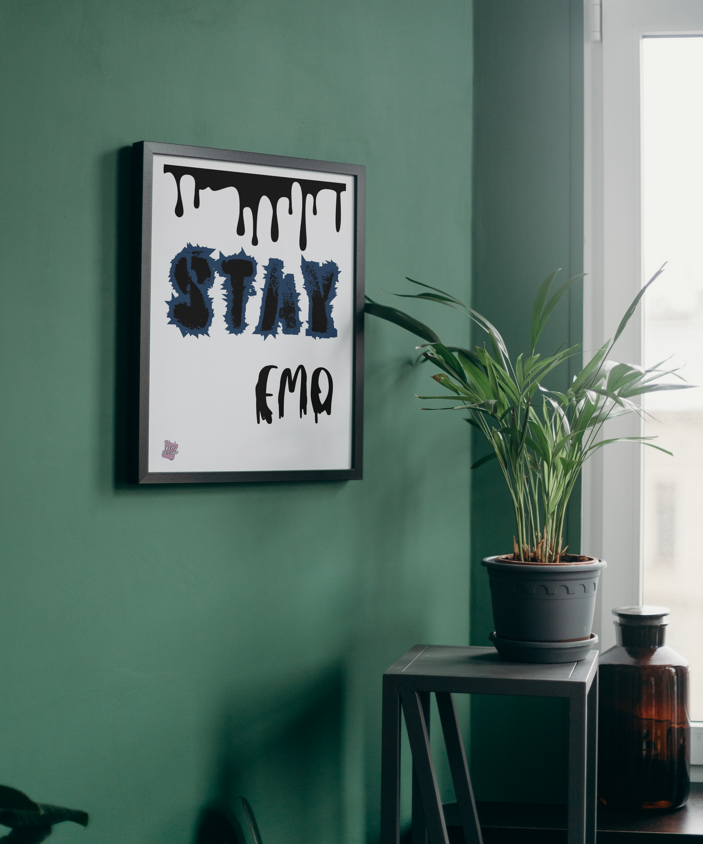 Stay emo - Portrait Poster Wall Art