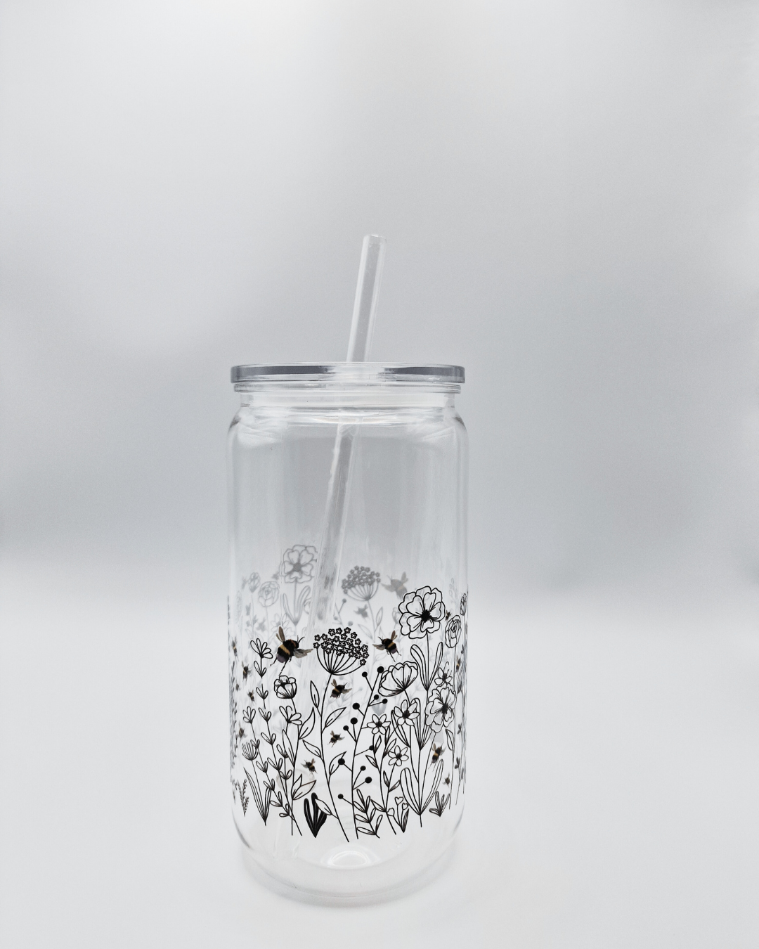 Bees in Wild Flowers - Plastic Libby Cup