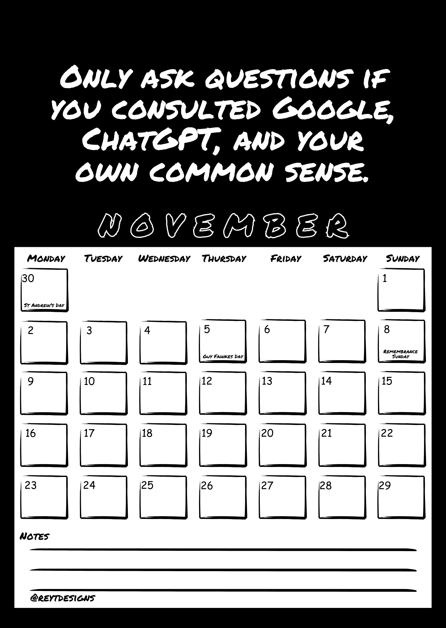 2026 Wall Calendar with Work (In)appropriate Slogans