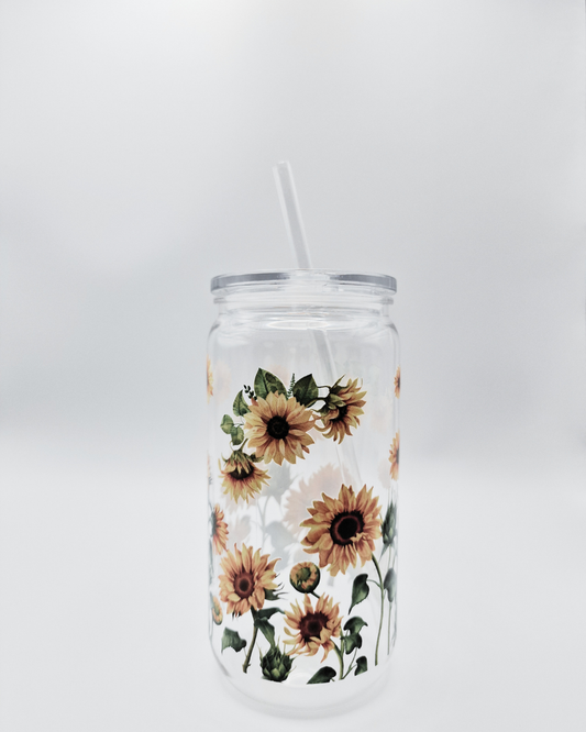Colourful Sunflowers - Plastic Libby Cup