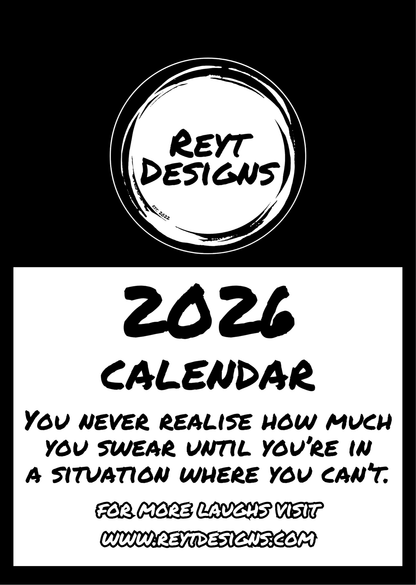 2026 Wall Calendar with Sweary Slogans