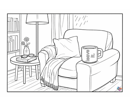 Coffee First — Quiet Moments Colouring Collection