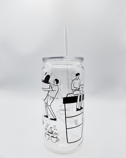Coffee Doodle - Plastic Libby Cup