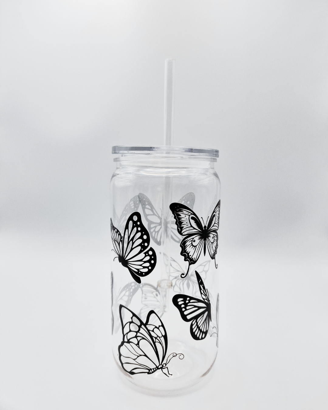 Black Butterflies - Plastic Libby Cup