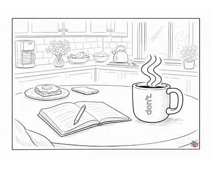 Coffee First — Quiet Moments Colouring Collection