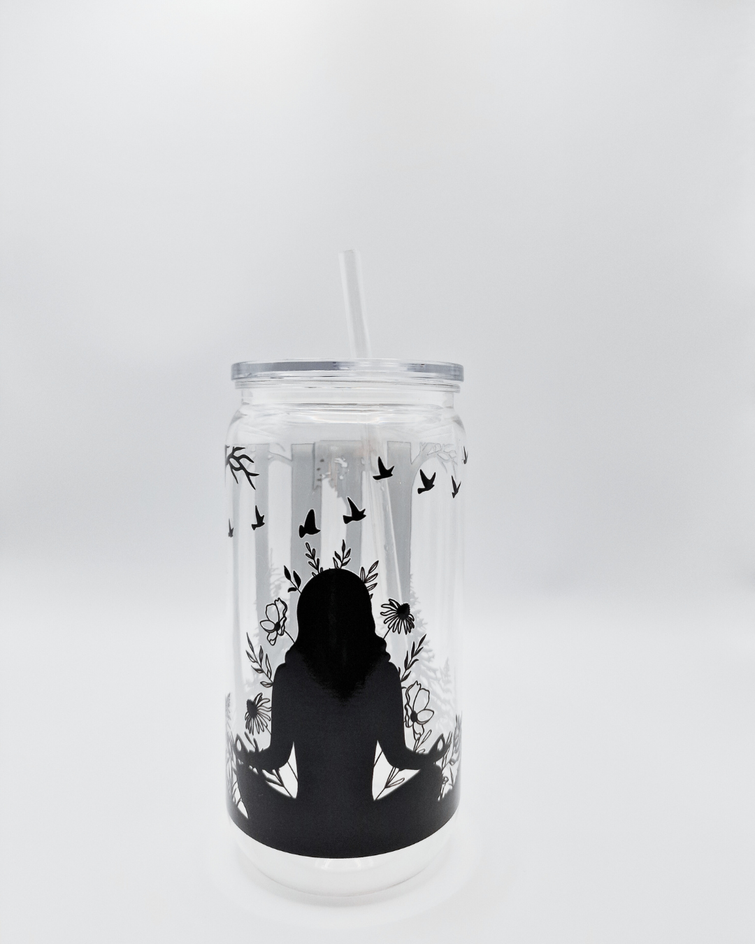 Meditating Woman - Plastic Libby Cup