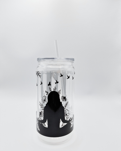 Meditating Woman - Plastic Libby Cup