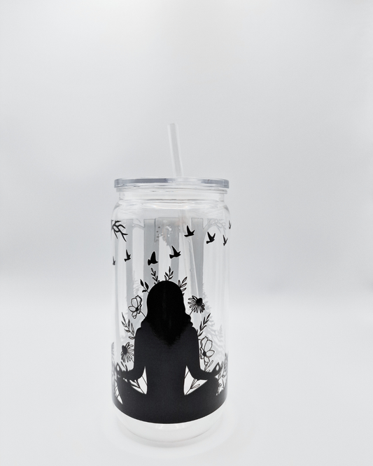 Meditating Woman - Plastic Libby Cup