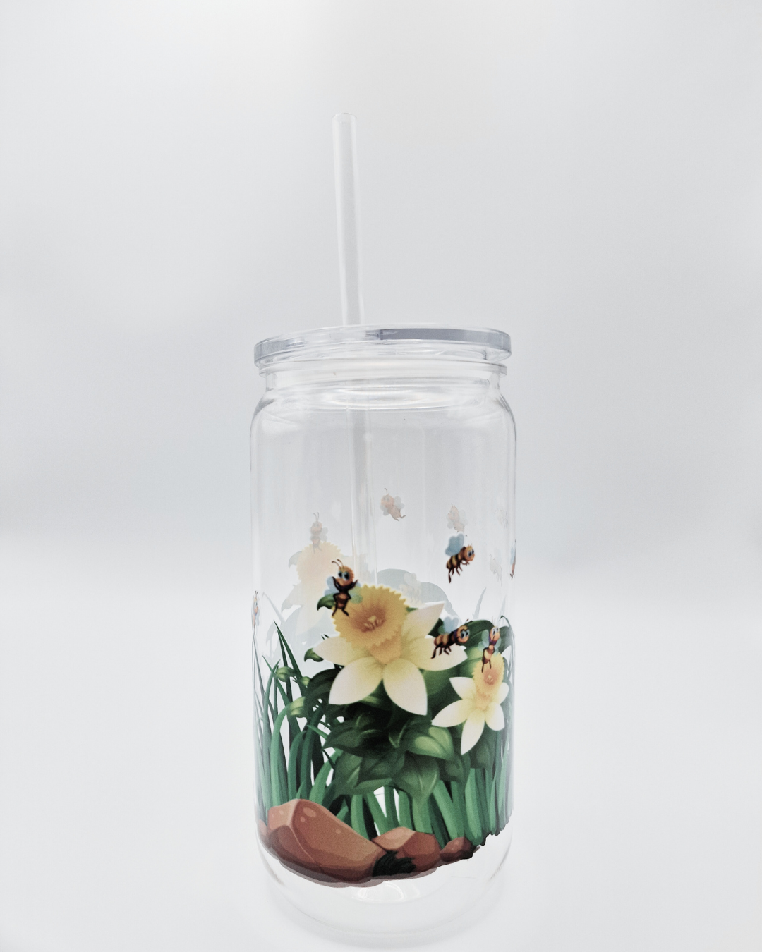 Bees in Daffodils - Plastic Libby Cup