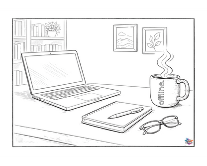 Coffee First — Quiet Moments Colouring Collection