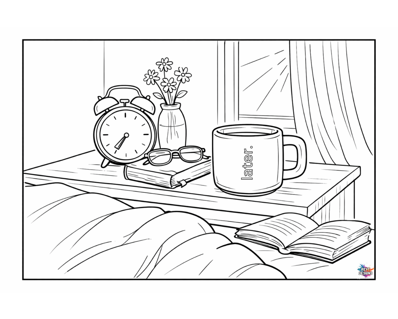 Coffee First — Quiet Moments Colouring Collection