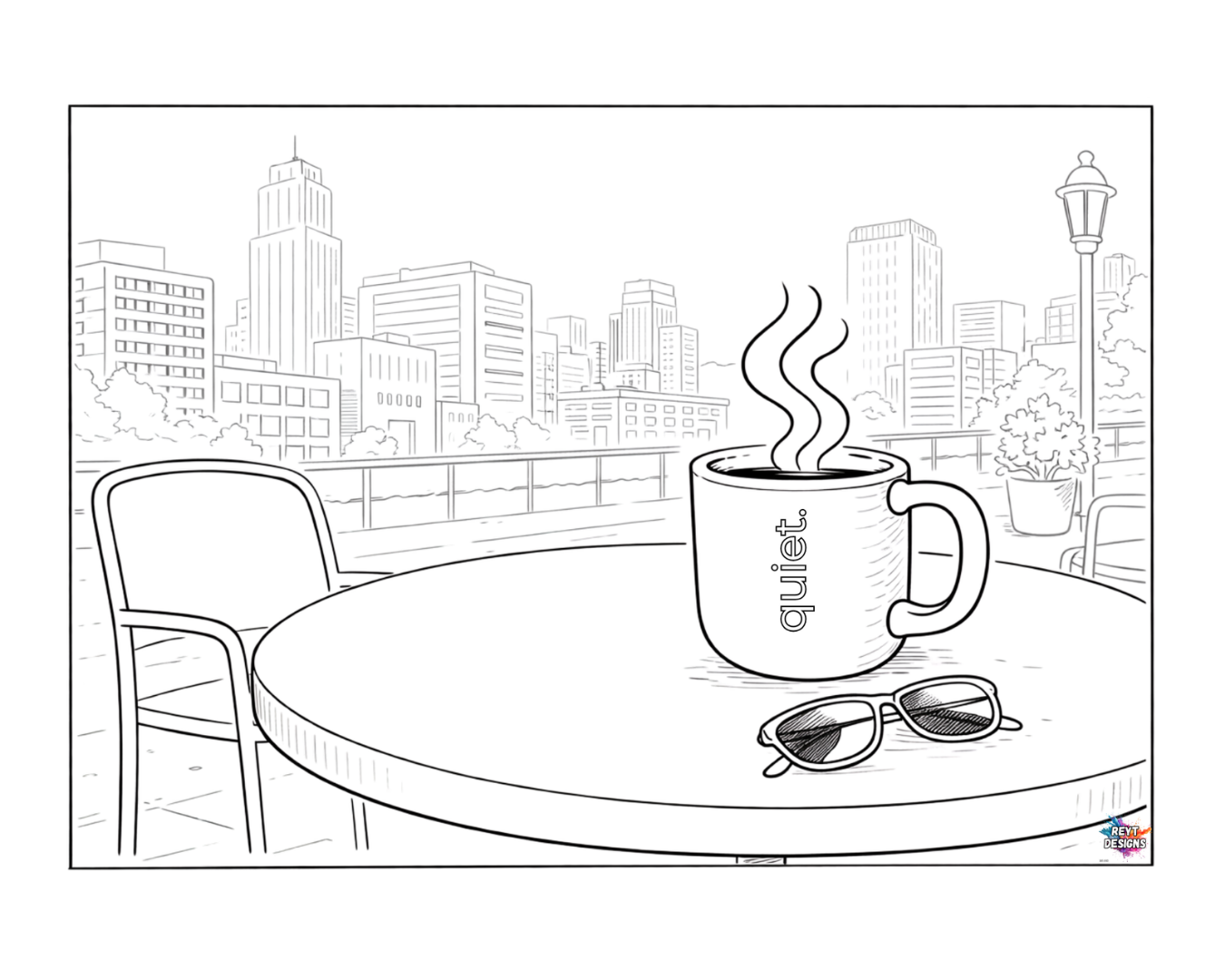 Coffee First — Quiet Moments Colouring Collection