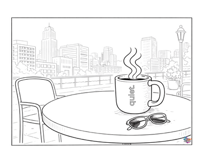 Coffee First — Quiet Moments Colouring Collection