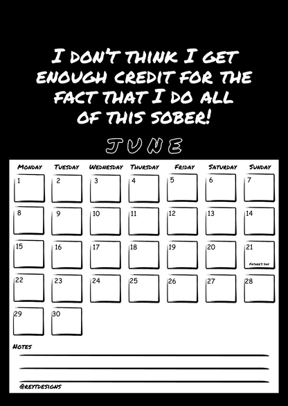 2026 Wall Calendar with Work (In)appropriate Slogans