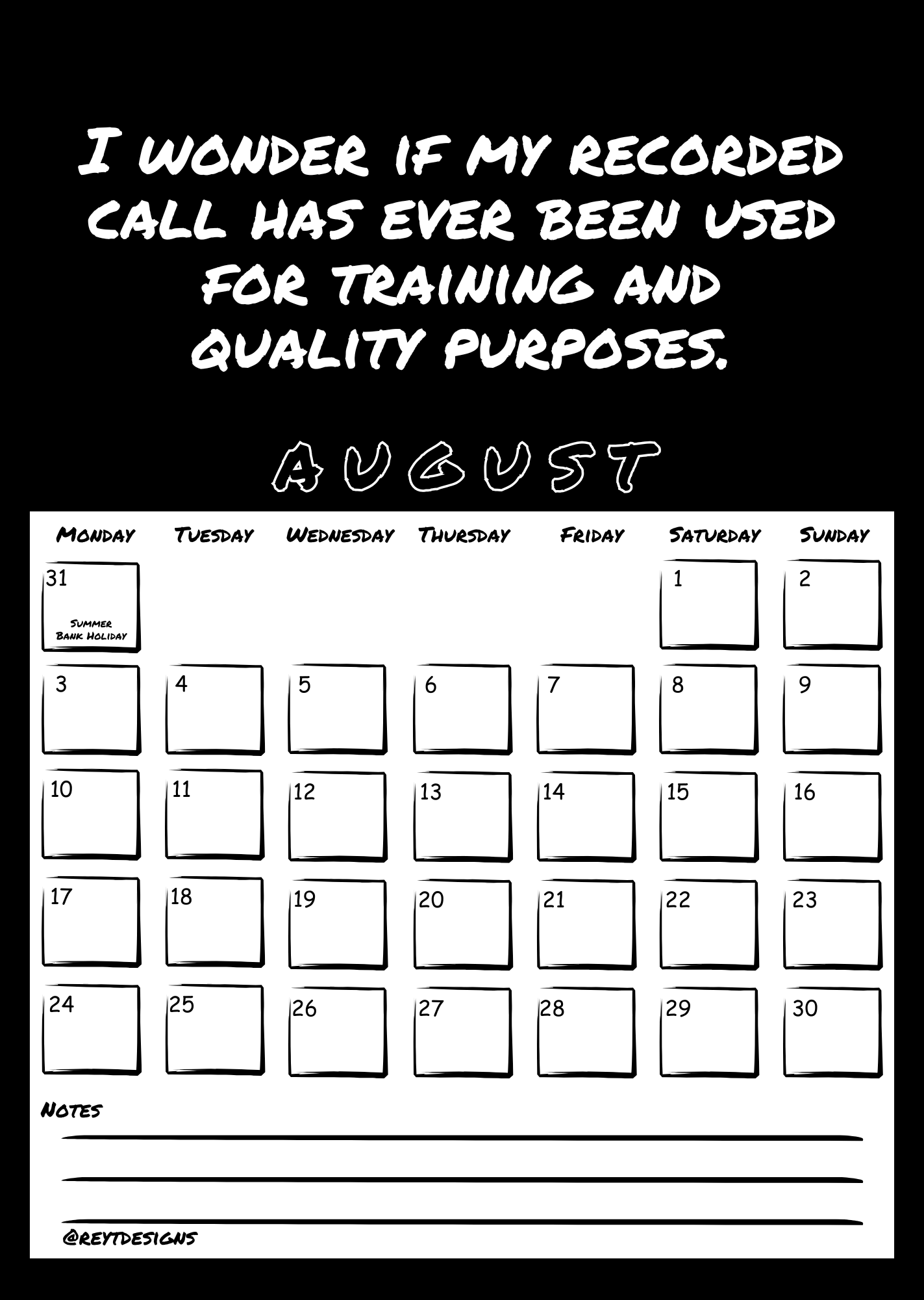 2026 Wall Calendar with Work (In)appropriate Slogans