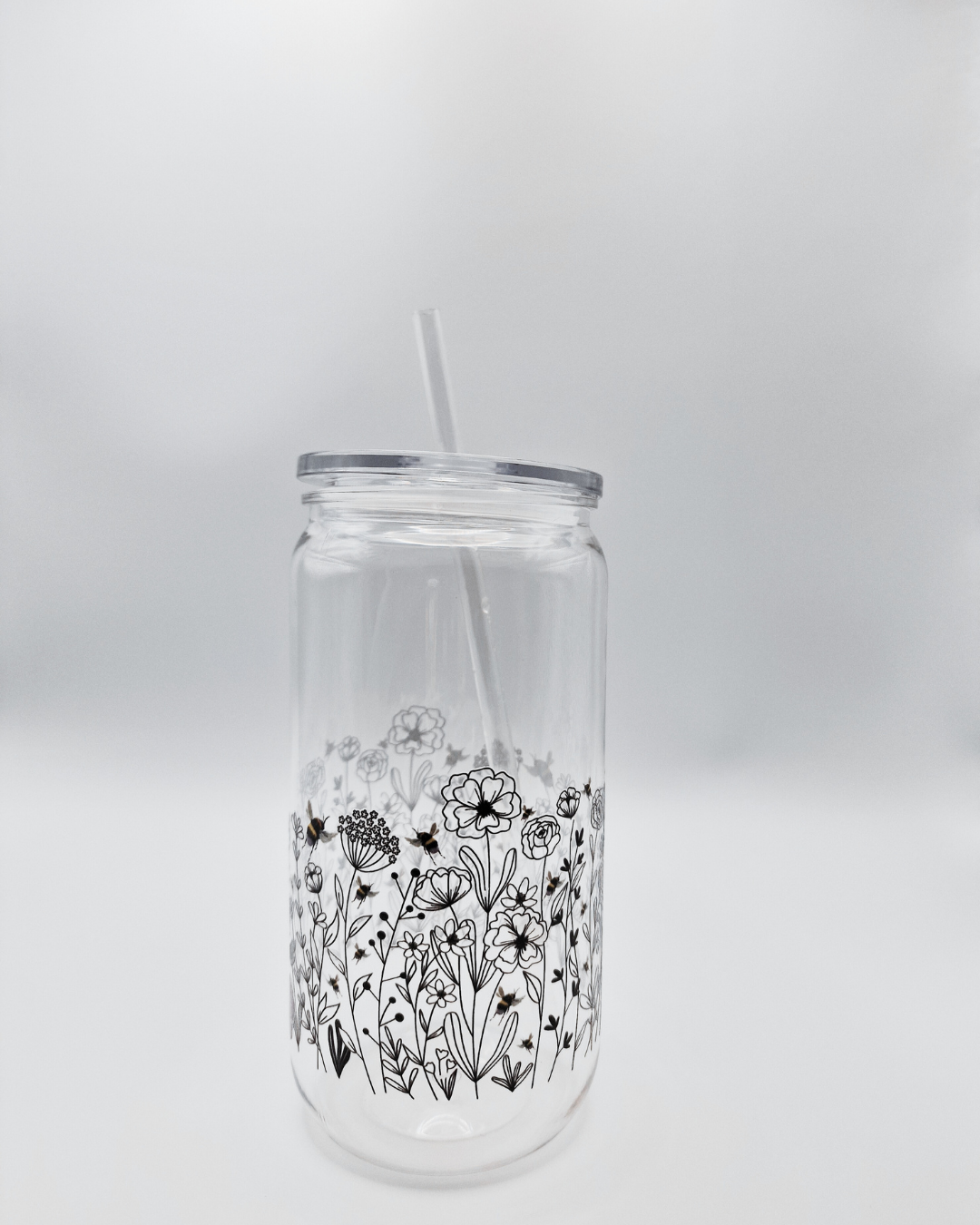 Bees in Wild Flowers - Plastic Libby Cup