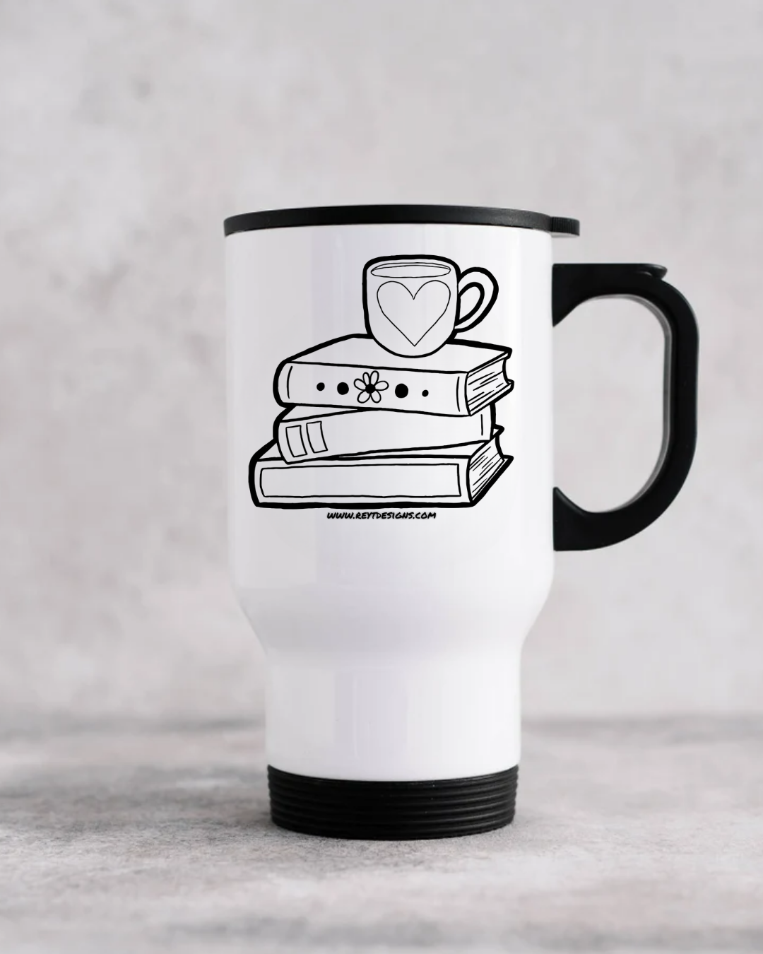 Books & Brew - Travel Mug
