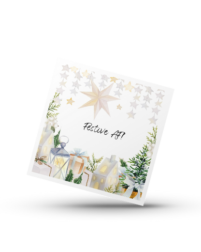 Festive AF - Greeting Christmas Card