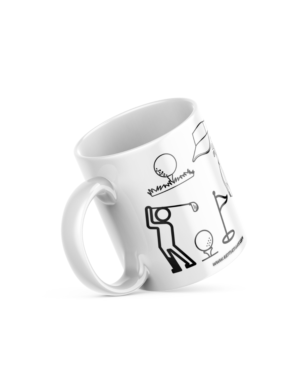 Golfing Doodle - Ceramic Mug