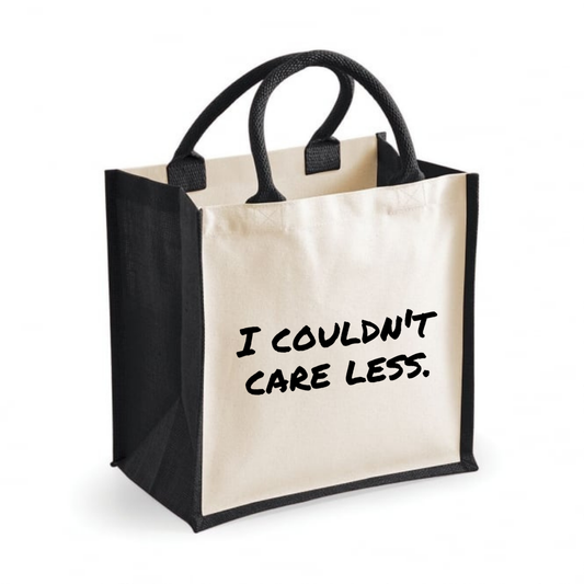 I couldn't care less - Midi Shopper Tote Bag