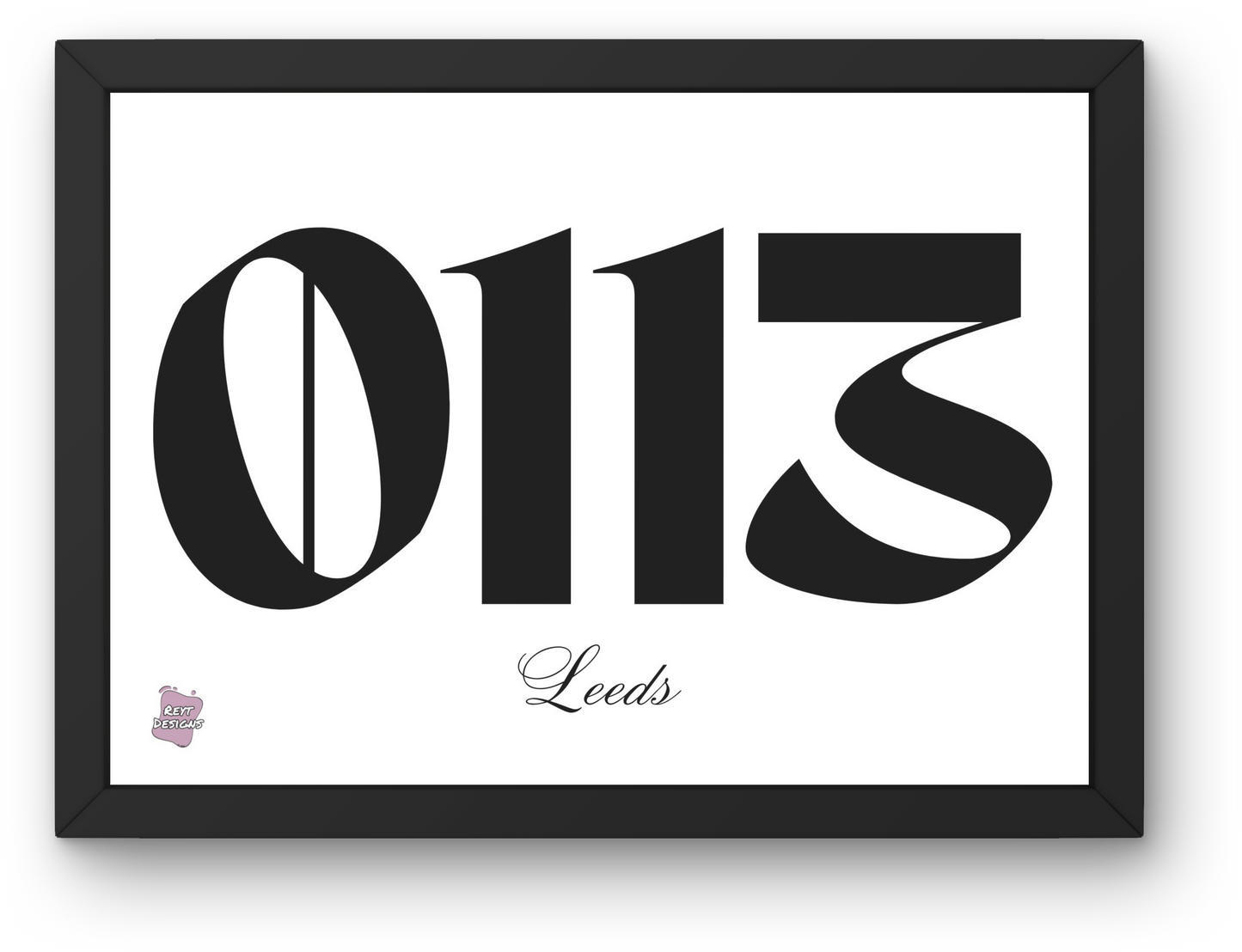 Leeds 0113 - Landscape Poster Wall Art