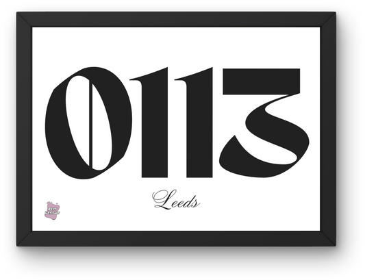 Leeds 0113 - Landscape Poster Wall Art