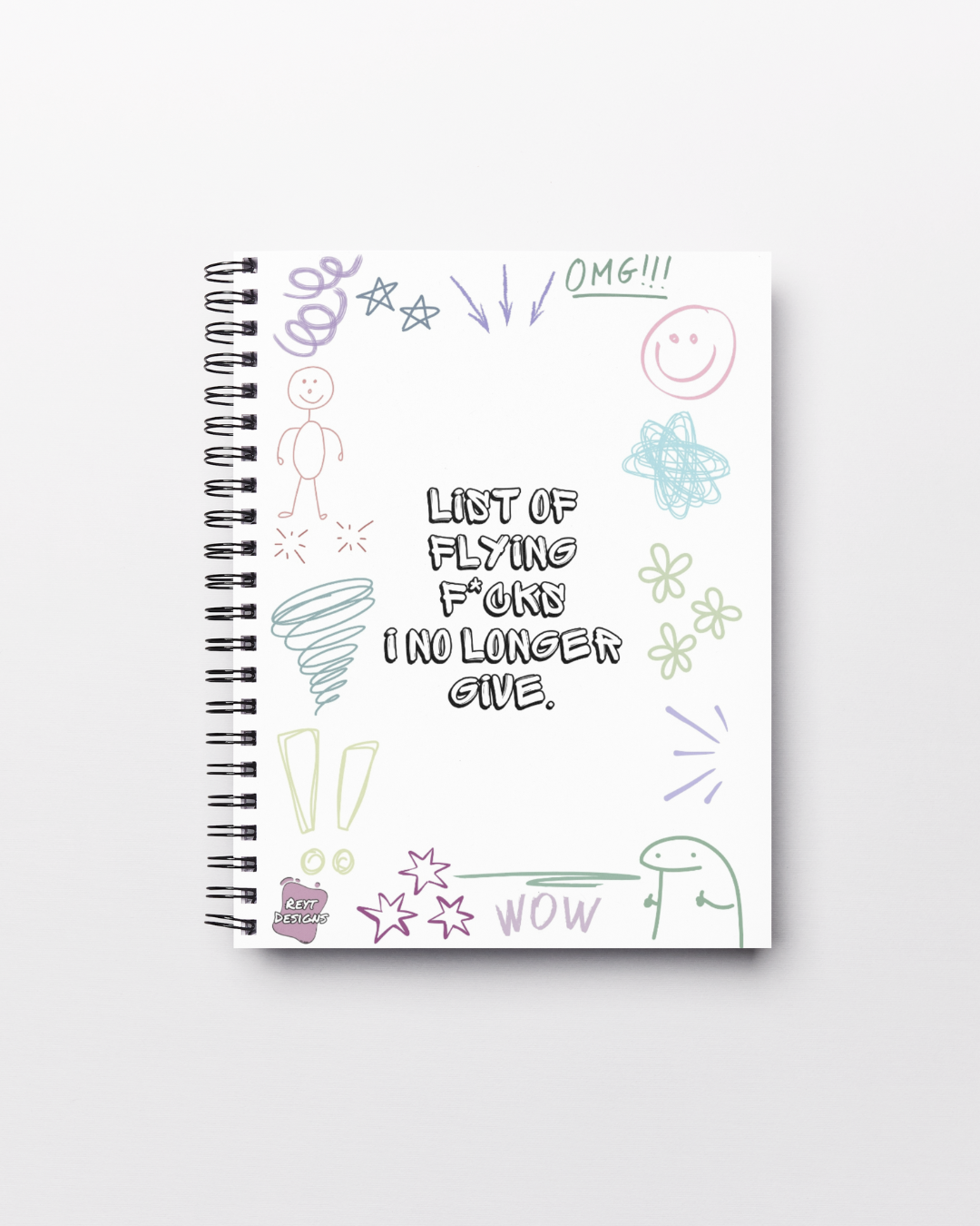 List of flying f*cks I no longer give - Lined Notebook