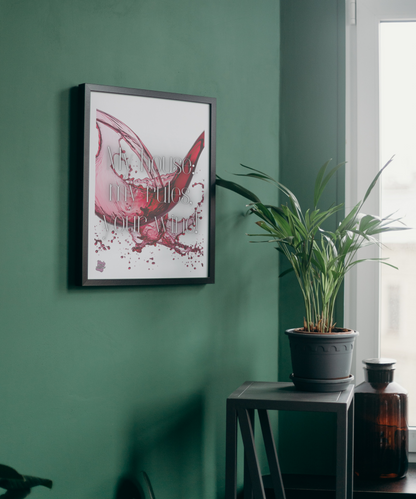 My house, my rules, your wine - Portrait Poster Wall Art