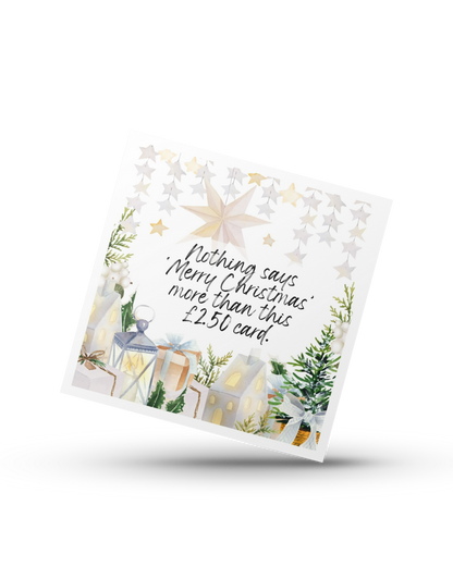 Nothing says 'Merry Christmas' more than this £2.50 card - Greeting Christmas Card