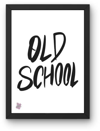 Old school - Portrait Poster Wall Art
