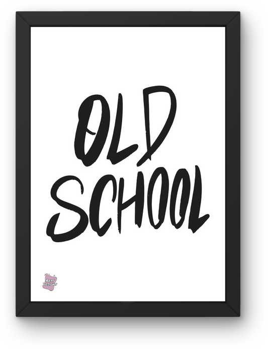 Old school - Portrait Poster Wall Art