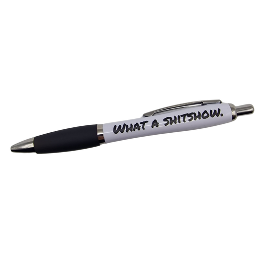 What a Shitshow - Classic White Curve Pen