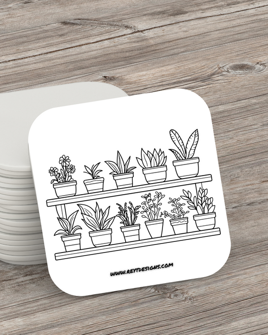 Plants - Square Coaster