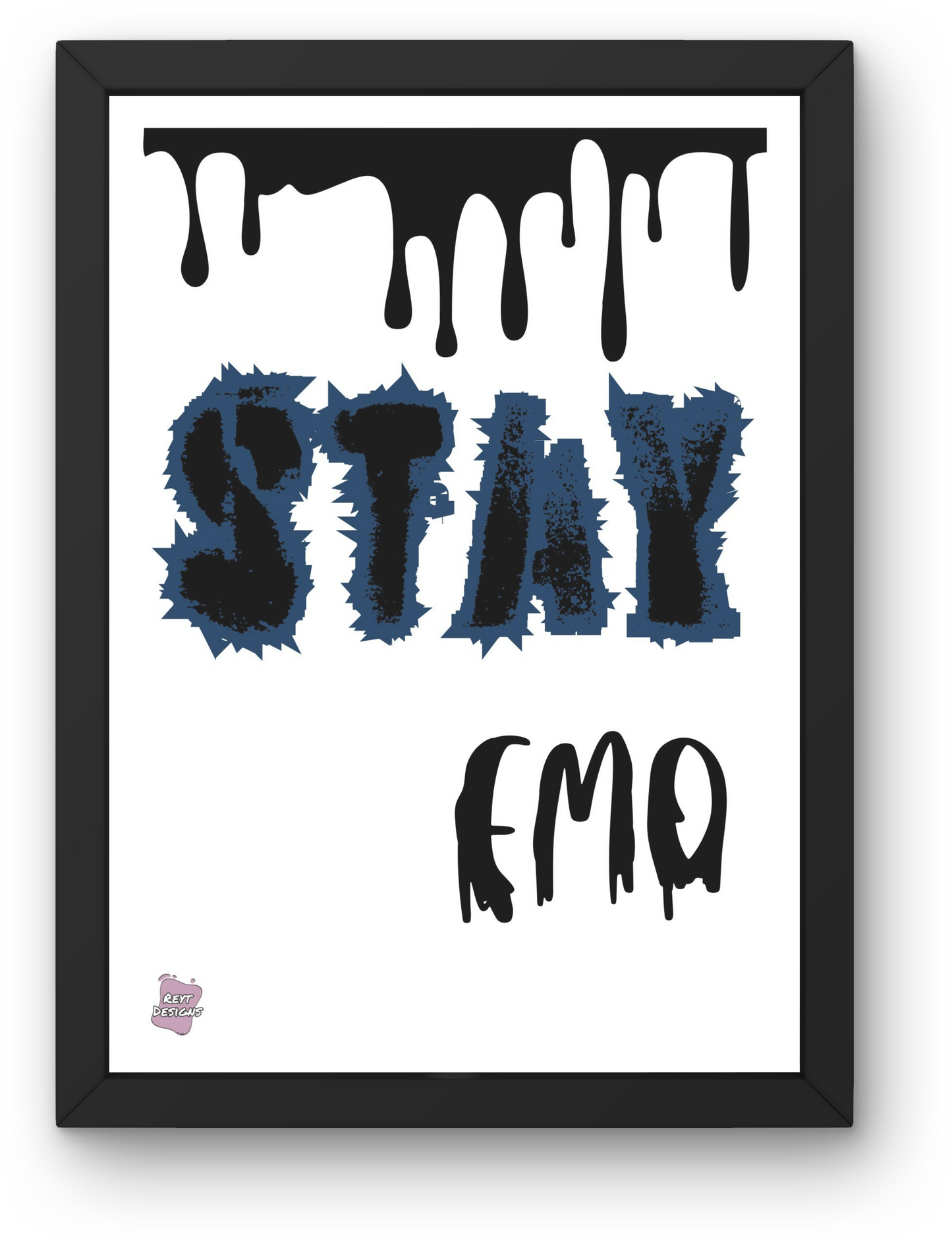 Stay emo - Portrait Poster Wall Art