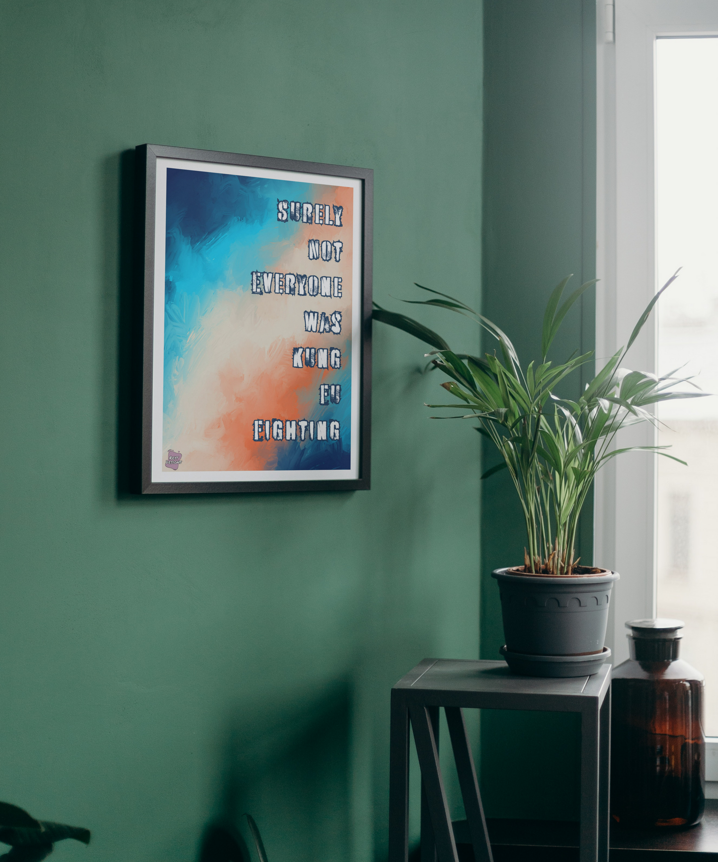 Surely not everyone was kung fu fighting - Portrait Poster Wall Art