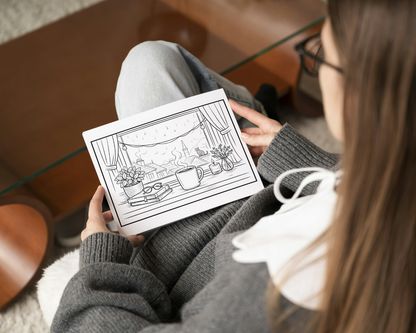 Coffee First — Quiet Moments Colouring Collection