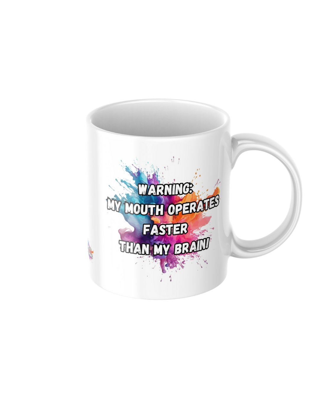 WARNING my mouth operates faster than brain funny ceramic mug
11oz glossy ceramic mug with sarcastic humour printed on both sides
Funny coffee mug for tea and coffee lovers